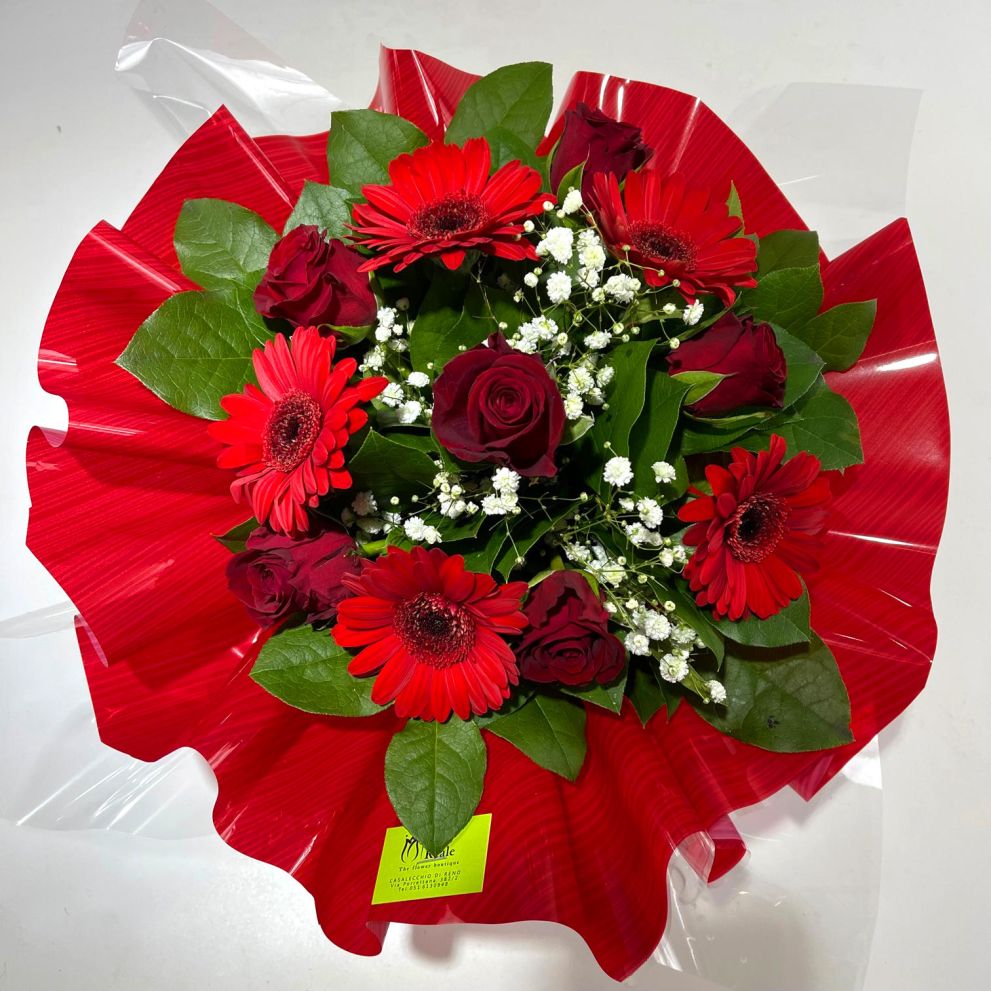 Bouquet tutto rosso