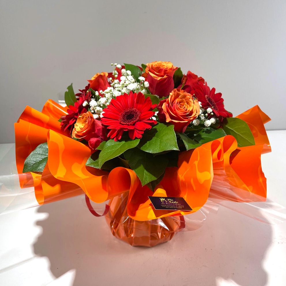 Bouquet rosso arancio