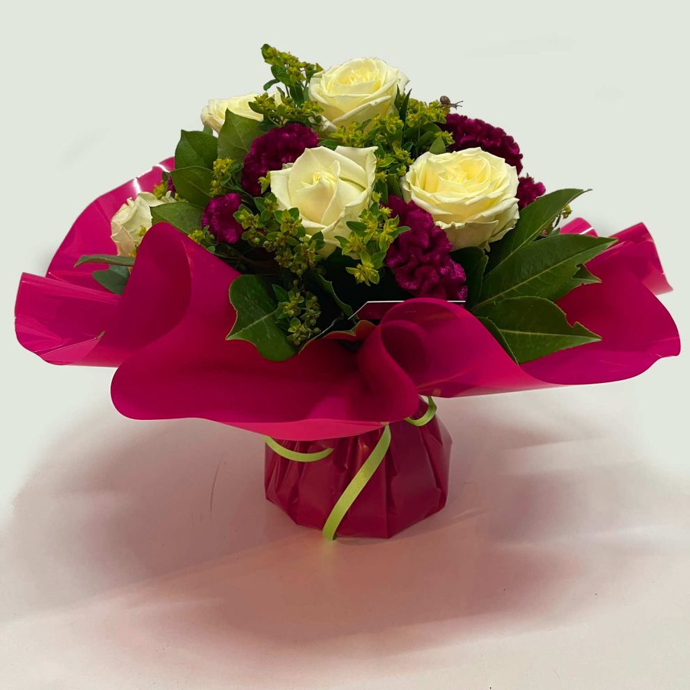 Bouquet bianco-fucsia